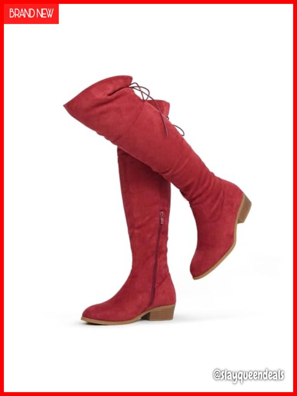 Hawkwell Women's Faux Suede Over the Knee Thigh High Boots